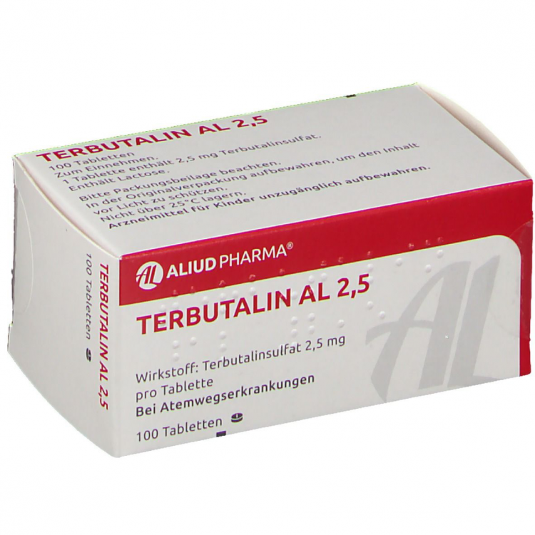 Тербуталин таблетки 2.5 мг